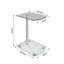Mikell Glass Top C Table End Table