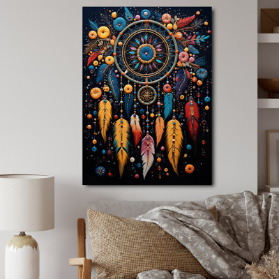" Teal Dream Catcher Folklore Whispers II "