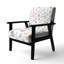 Chaise d'appoint à imprimé animalier-1697581457