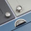 Brushed Nickel Cup Handle & Coordinating Round Knobs-2095946497