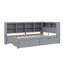 Twin-Size Wooden Daybed With Two Drawers, A Storage Shelf, And USB Charging Outlets-1377385451