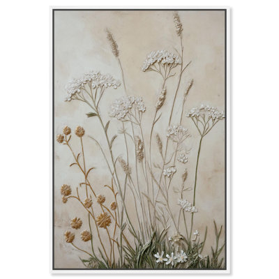 «Plaster Petal Panorama Canvas Vintage Botanical» par Art Remedy