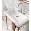 Acquaco Linki Kronos Deck Mount Three-Hole Widespread Bathroom Lavatory Faucet with 5-7/8'' Spout Reach-578185681