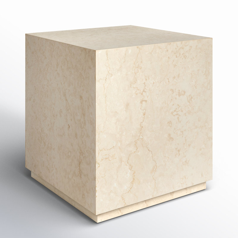 Calypso 20'' Marble Outdoor Side Table
