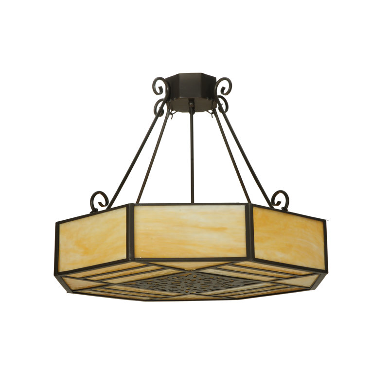 4 - Light Chandelier, 25" H x 32.25" W x 32.25" D