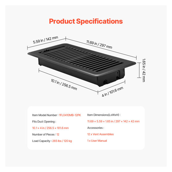 Dimensions du produit