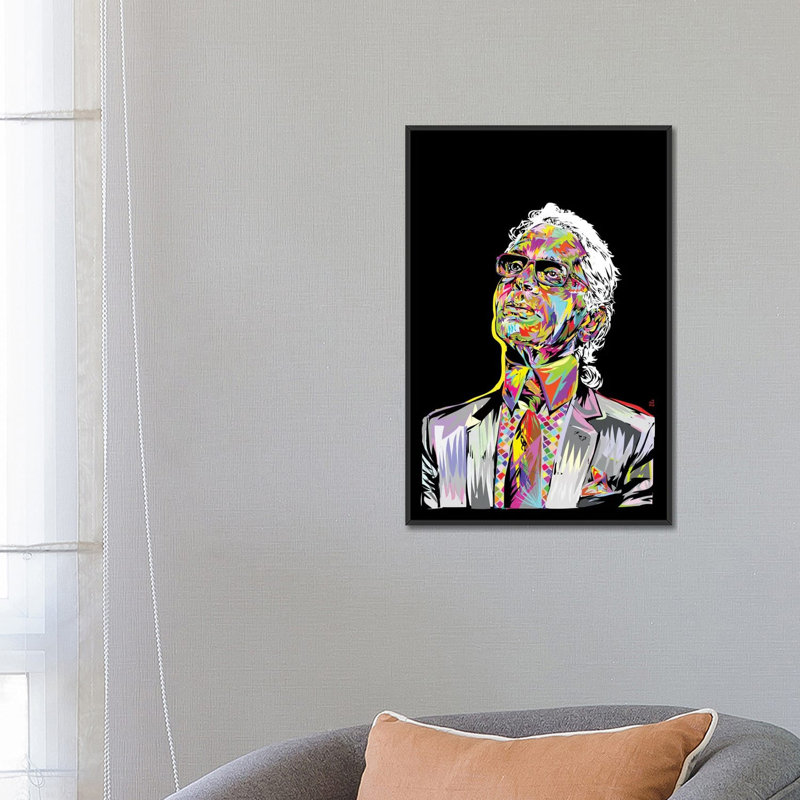 Lagerfeld, impression sur toile tendue, H 18 po x l 12 po x P 1,5 po, Toile tendue, Pas de tapis
