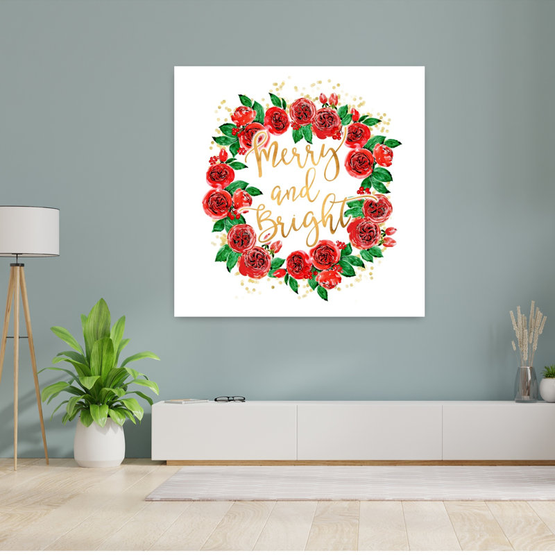Reproduction d'art mural Merry Bright, Beige, 48" H x 48" W