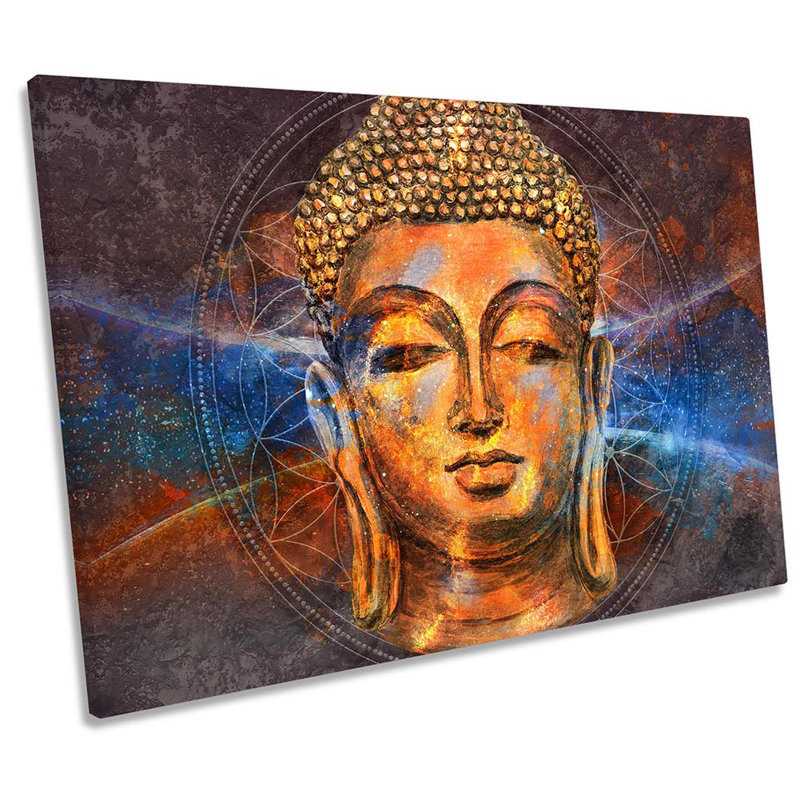 Buddha Statue - Wrapped Canvas Print, 50.8cm H x 76.2cm W x 2cm D