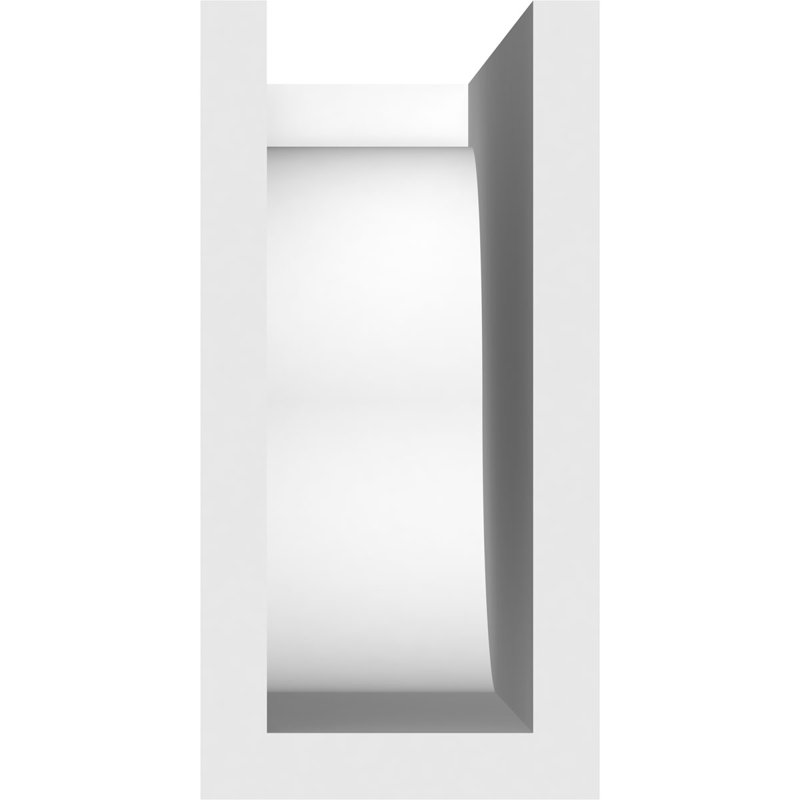 3"W x 6"H x 12"L Standard Del Monte Architectural Grade PVC Rafter Tail, 6"H x 3"W x 12"D
