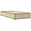 Structure de lit vidaXL Bois d'ingénierie, métal double durable-1346519497-1346519354