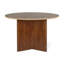 Atwell Round Walnut Wood Dining Table