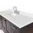 Cambridge 61 in. W X 22 in. D X 35.25 in. H Vanity With Quartz Vanity Top With Basin-1825565397