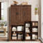 Armoire de cuisine de 70 po de hauteur - rangement moderne avec portes, tablettes et grand tiroir pour la salle à manger-1596534946