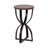 Ulott Wood and Metal Round Side Table
