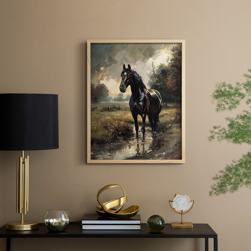 ANIMALS Series CECXV III, reproduction d'art encadrée - bois massif, H 11 po x l 9 po