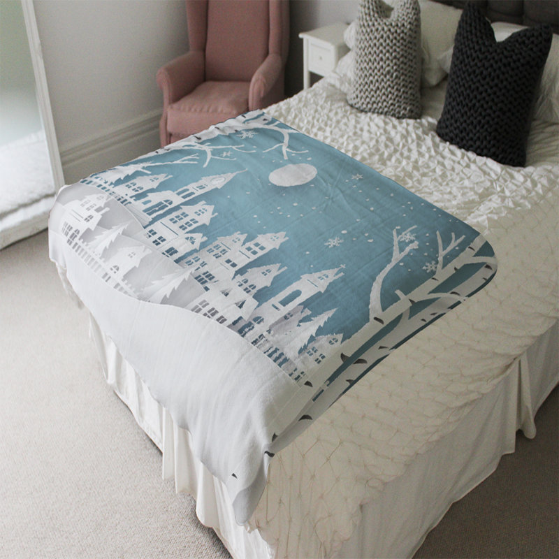 Inza Plain Weave / Muslin Throw Blanket