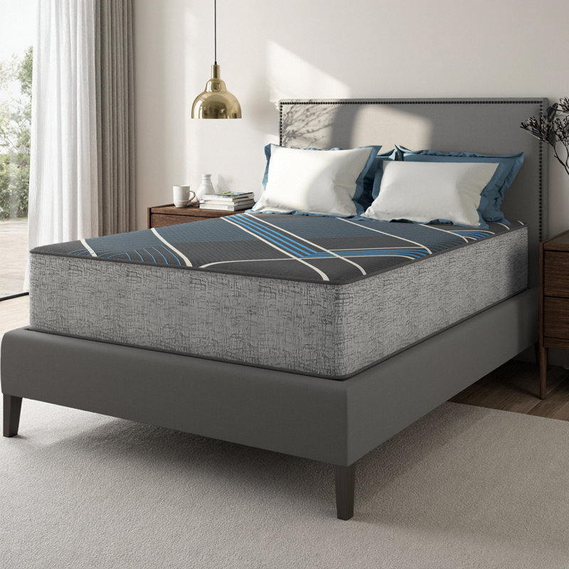 Matelas hybride moelleux 13 "avec gel rafraîchissant et ressorts Vane, Grand lit