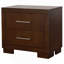 Table de chevet 2 tiroirs Polk Cappuccino