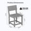 Chaises de patio en polyuréthane Hikdpe toutes saisons (ensemble de 2)-1035683027