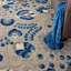 Tapis intérieur / extérieur bleu / gris Ciann-803148576