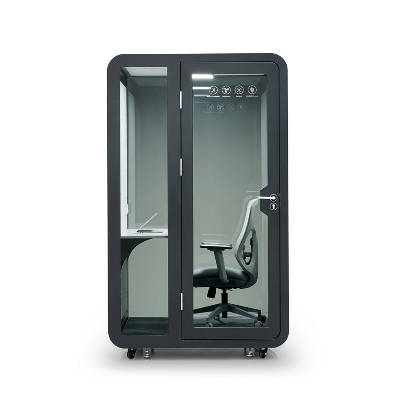 Grande salle de réunion modulaire noire