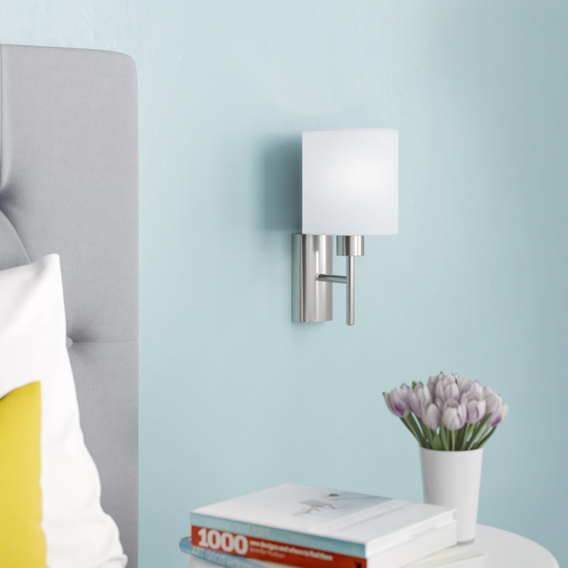 Patience Steel Armed Sconce, White