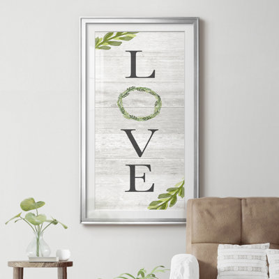 «Love» - Cadre photo, impression d'art textuel sur papier