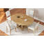 Ensemble de table de salle à manger extensible ronde pour 4, ensemble de table de cuisine 5 pièces avec 4 chaises rembourrées et rallonge amovible de 16 pouces pour les petits espaces-1374299891