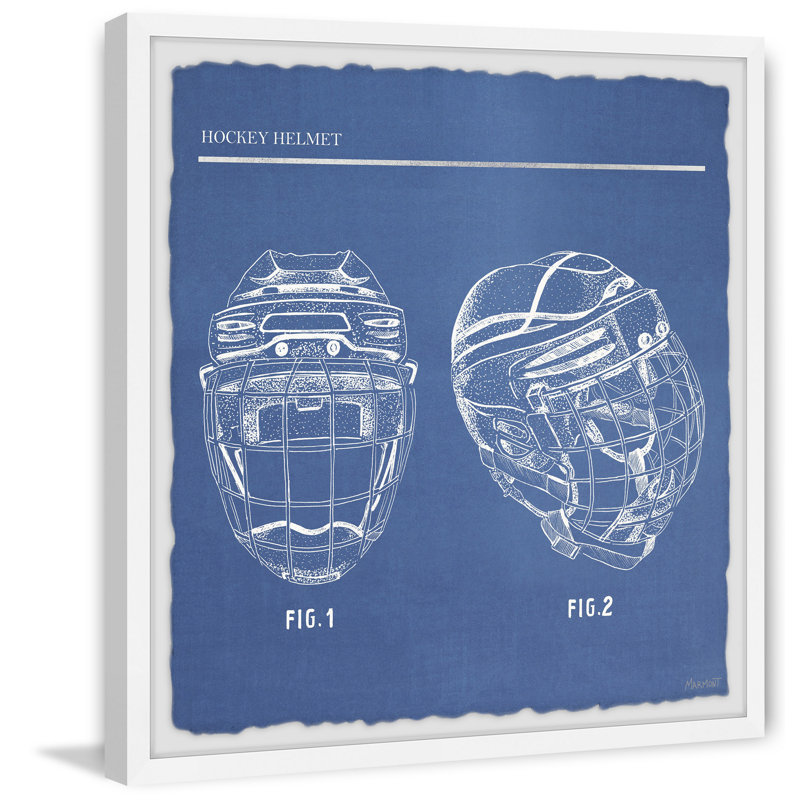 Rosado Wrapped Canvas Print, 41cm H x 41cm W, Blue, White