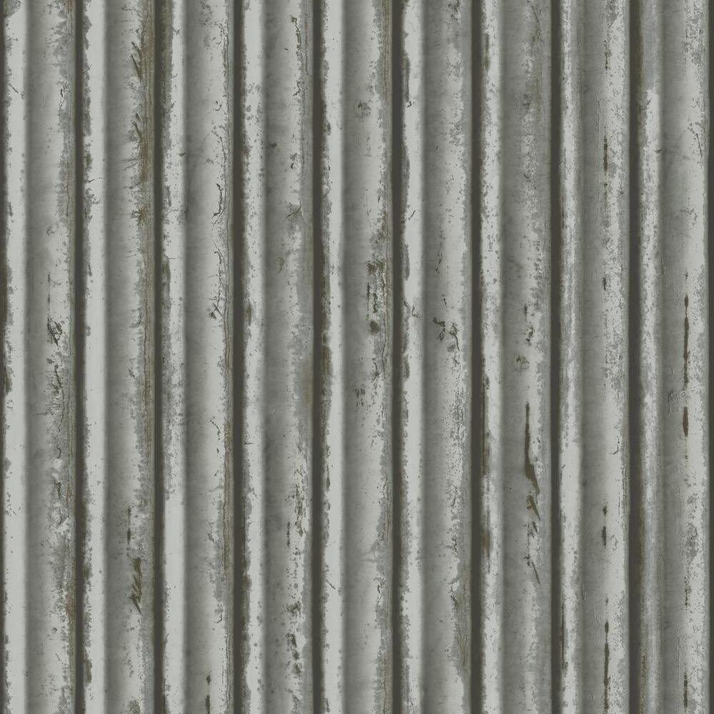 Weathered Metal 32.8' L x 20.8" W Wallpaper Roll York Wallcoverings 
