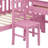 Multifunctional Wood Platform Bed With Bookshelf At The Head Of The Bed, Built-In Desk And Matching Chair-867940032