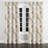 Coastal Room Darkening Curtains - Beige Sand Whisper Abstract Grommet Curtain - 1 Panel-675276817-675276820