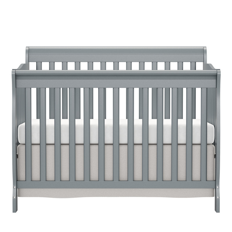 Lit de bébé convertible 5-en-1, Gris acier