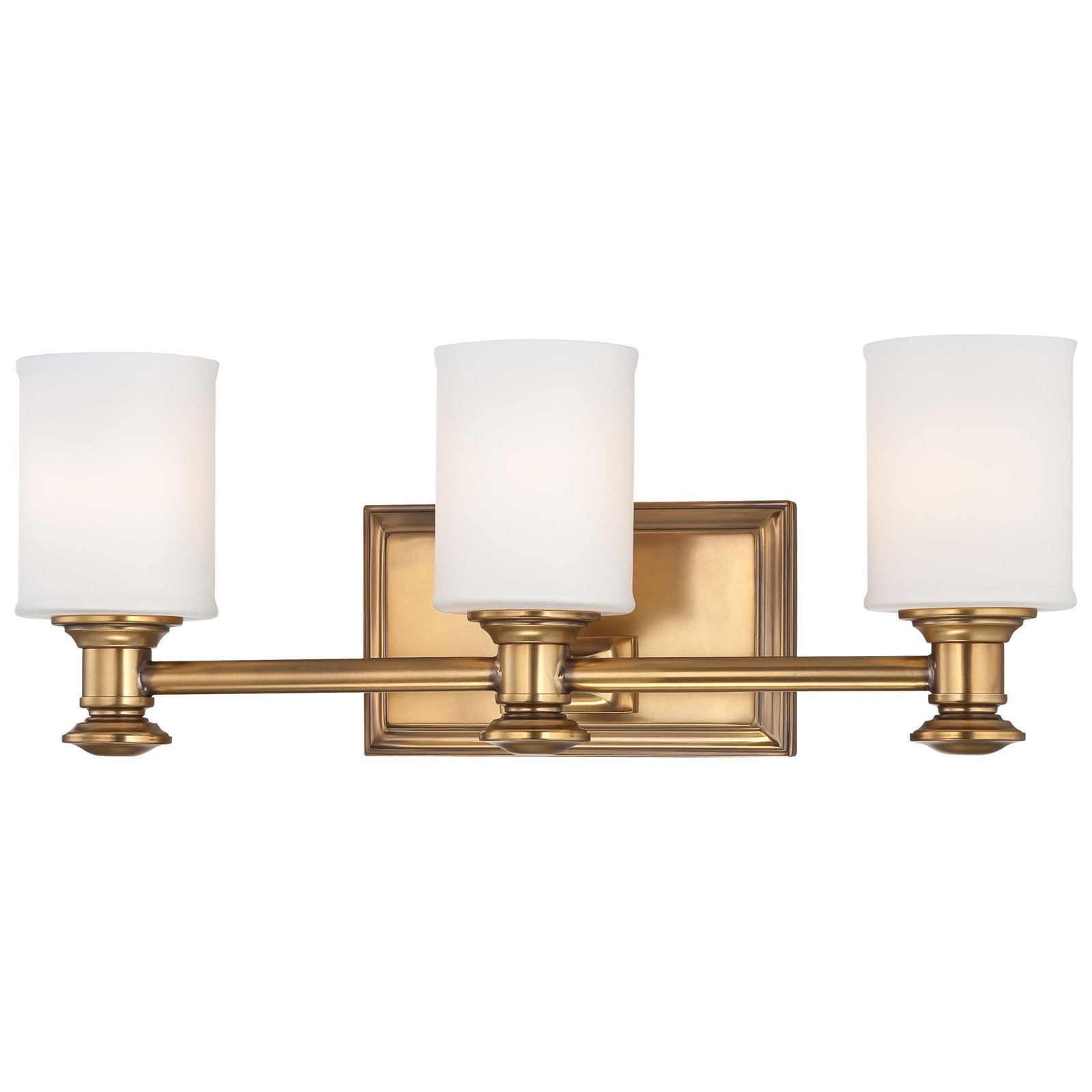 Everlee 3 Light Dimmable Vanity Light, Liberty Gold