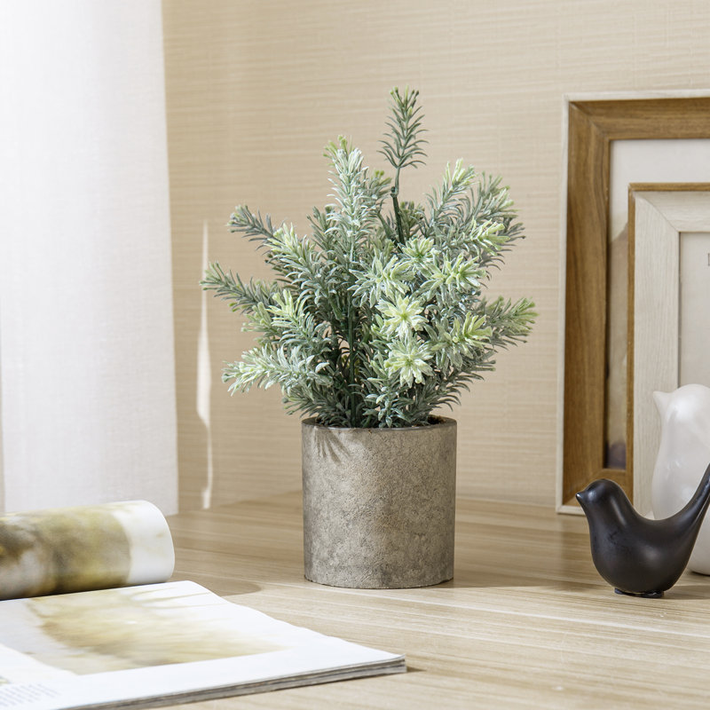 20.32 cm Artificial Herb Plant in Pot