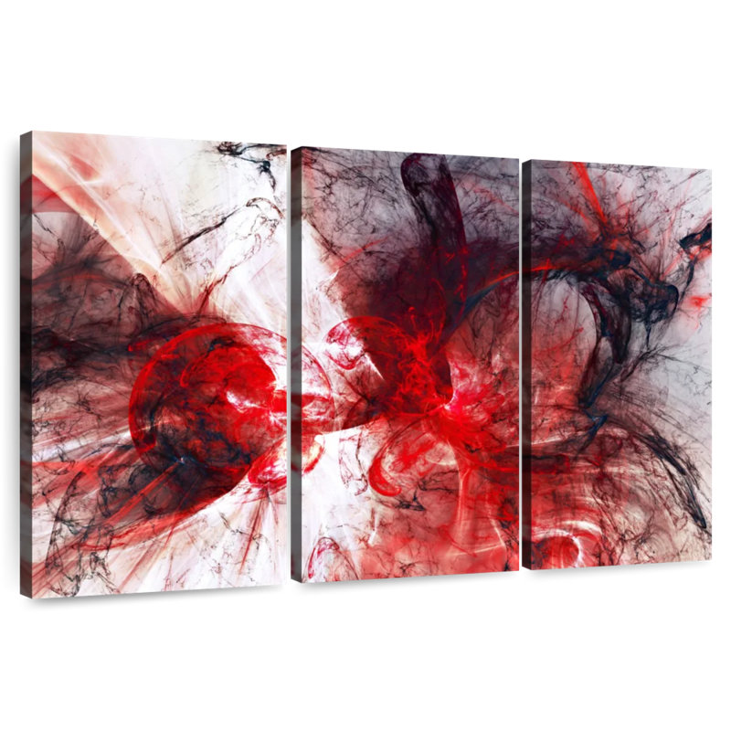 Avery Vampire Blood Abstract, 32" H x 50" W