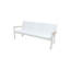 Tribeca Aluminum Teak Sling Stacking 3 - Seater Sofa-2036654152