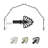 Adjustable 28" to 48" 0.81" Bay Window Single Curtain Rod-121430136-57283323
