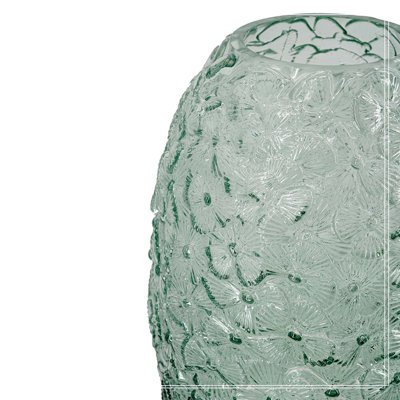 Structure de vase en verre D7.9x13.4 "H