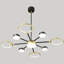 Lustre moderne 9 lumières DEL doré noir - réglable Spoutnik Mid-Century à intensité variable