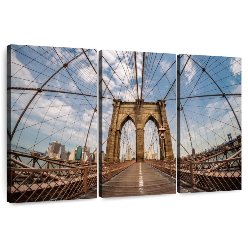 Lilie NYC Brooklyn Bridge, H 20 po x l 33 po