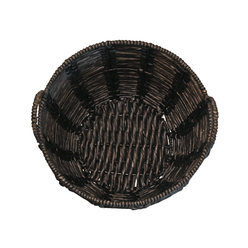 Joss & Main Kei Wicker Basket, Black