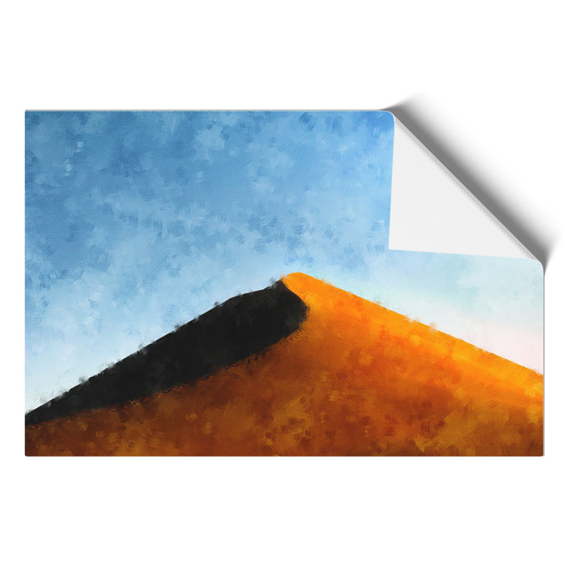 Sand Dune Mountain in Namibia Painting - Frameless Print, 30cm H x 42cm W x 0.1cm D