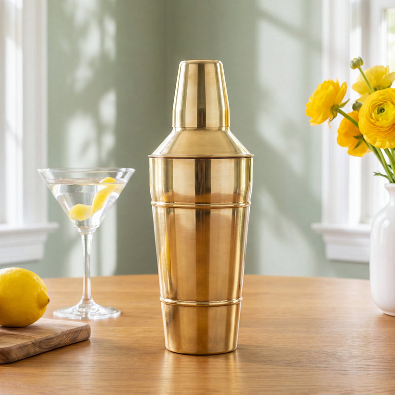 Gerbera Brass Stainless Steel Shaker