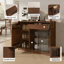 Table buffet en bois d'hévéa massif 39,4 "Aquinnah