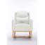 Chaise berçante en tissu Teddy avec poche latérale-269672012