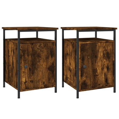Gibby 40cm W Iron Bedside Table