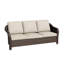 Canapé d'extérieur en osier 3 places avec coussins de 4 po beige-1448987370