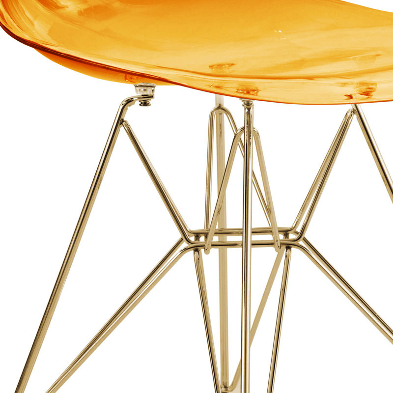 Chaise de salle à manger Northfleet, Transparent, Simple, Doré